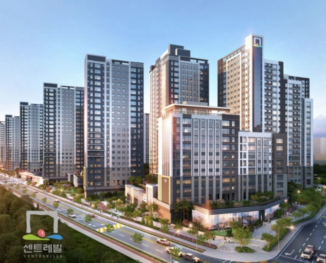 검단 오류동 산 59 일대 들어서는 검단 16호공원 센트레빌 아파트 조감도